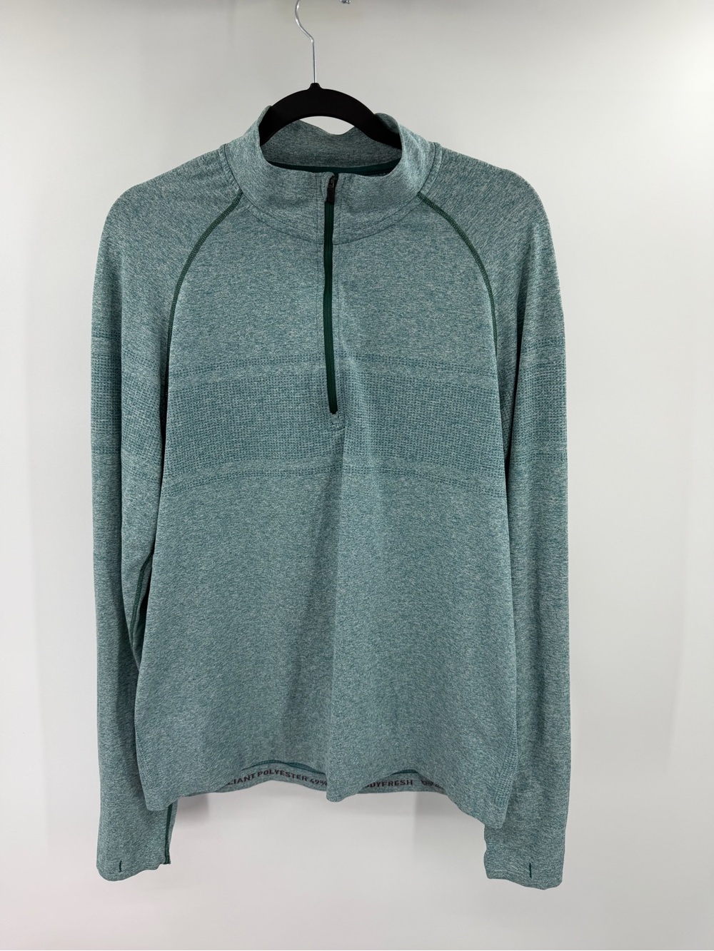 Rhone Commuter Sweater Men's Large Quarter Zip Long Sleeve Seafoam Green
